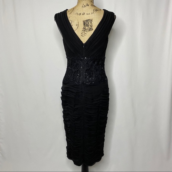 Tadashi Black Embellished Cocktail Dress - Picture 6 of 11
